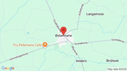 Hoteller til salg i Østermarie - kort over placeringen