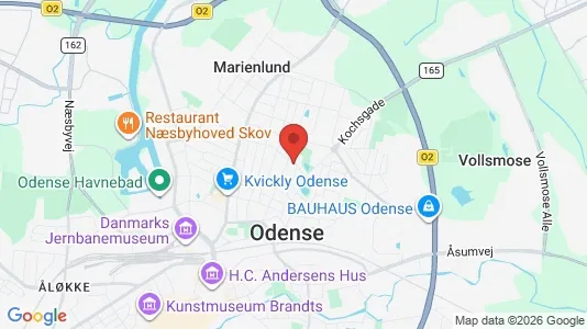 Restaurantlokaler til leje i Odense C - kort over placeringen