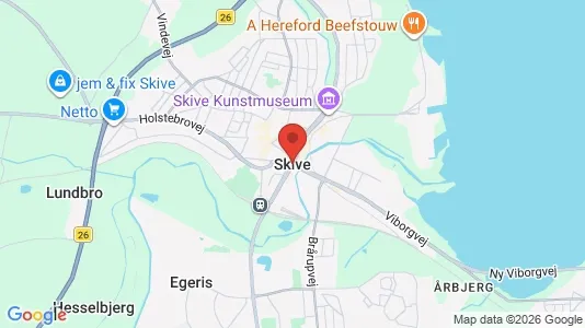 Restaurantlokaler til leje i Skive - Foto fra Google Street View