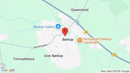 Hoteller til salg i Børkop - kort over placeringen
