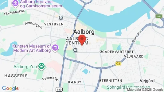 Restaurantlokaler til leje i Aalborg Centrum - kort over placeringen