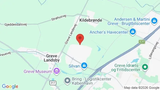 Restaurantlokaler til leje i Greve - kort over placeringen