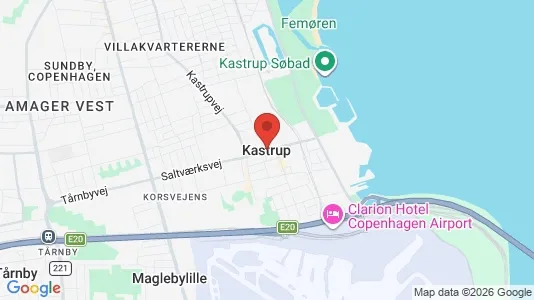 Restaurantlokaler til salg i Kastrup - kort over placeringen