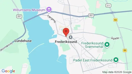 Restaurantlokaler til leje i Frederikssund - kort over placeringen
