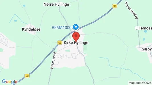 Hoteller til salg i Kirke Hyllinge - kort over placeringen