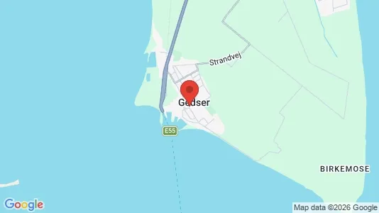Hoteller til salg i Gedser - kort over placeringen