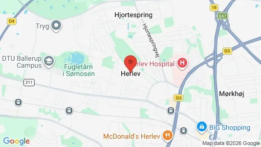 Restaurantlokaler til leje i Herlev - kort over placeringen