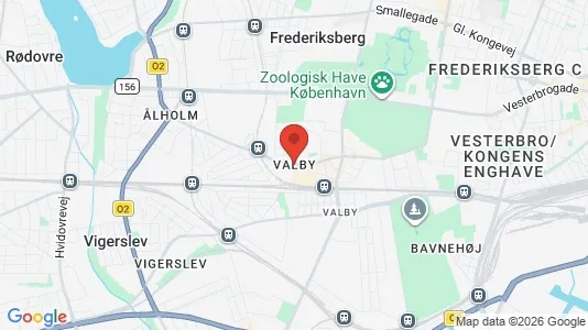 Restaurantlokaler til leje i Valby - kort over placeringen
