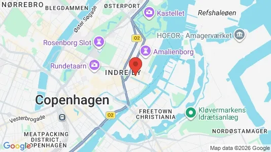 Restaurantlokaler til salg i København K - kort over placeringen