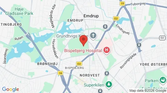 Restaurantlokaler til leje i København NV - kort over placeringen