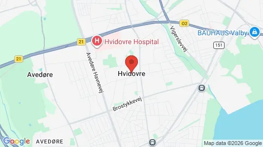 Restaurantlokaler til leje i Hvidovre - kort over placeringen